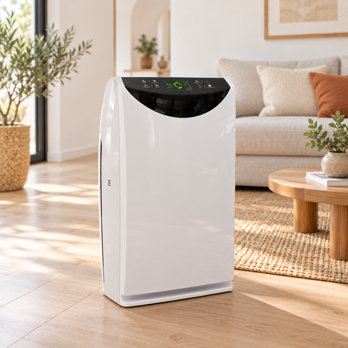 Purificador Compacto BRITECPURE K02A — HEPA H13 + UV + Humidificador